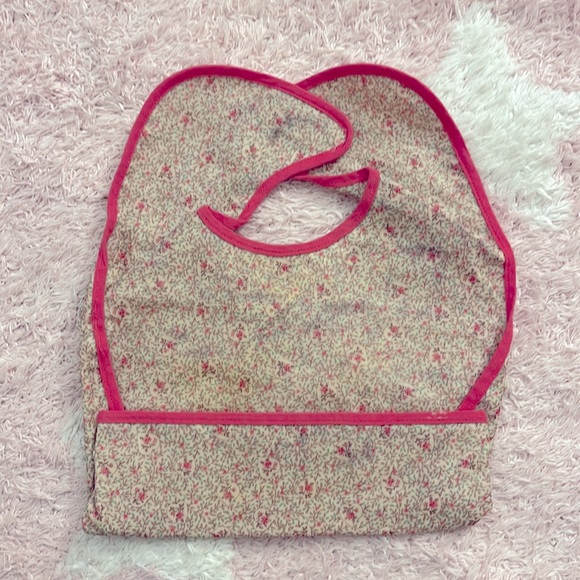 Bonpoint bi-resine and cotton bib liberty fabric